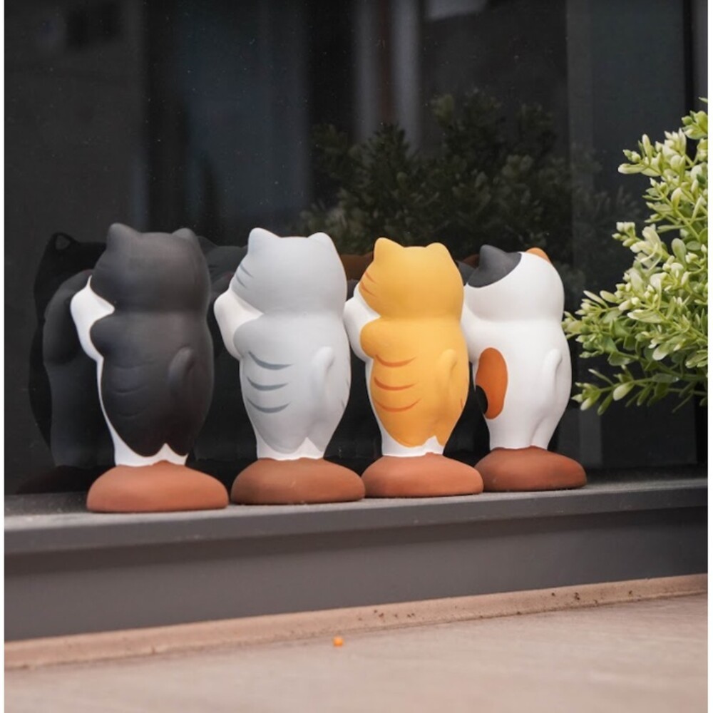 扁平趴趴貓公仔 療癒系 貓咪公仔 室內裝飾 送禮推薦 禮物 禮品 辦公小物 公仔收藏-細節圖2