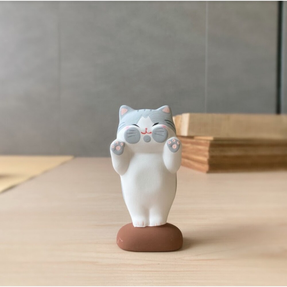扁平趴趴貓公仔 療癒系 貓咪公仔 室內裝飾 送禮推薦 禮物 禮品 辦公小物 公仔收藏-規格圖8