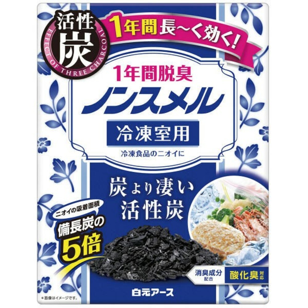 日本製冰箱除臭盒 活性碳 冷凍庫 冷藏室 蔬果室  白元消臭劑 廚房除臭 廚餘 一年有效-規格圖6