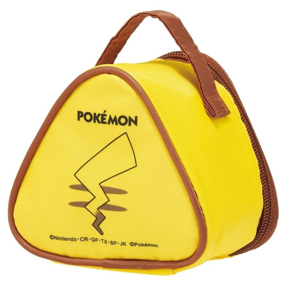 皮卡丘三角保溫午餐袋 皮卡丘 寶可夢 | 便當袋 便當包 保溫袋 御飯糰包 野餐 三角飯糰-細節圖3
