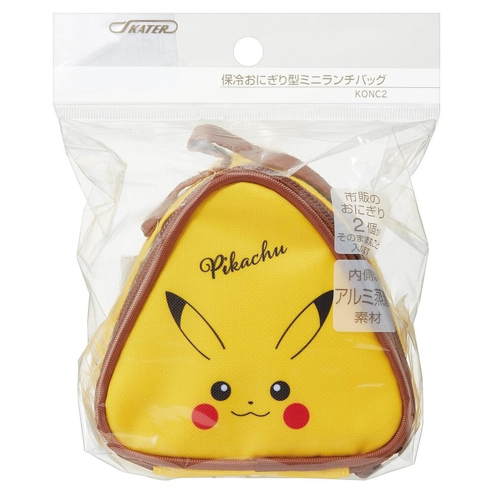 皮卡丘三角保溫午餐袋 皮卡丘 寶可夢 | 便當袋 便當包 保溫袋 御飯糰包 野餐 三角飯糰-細節圖4