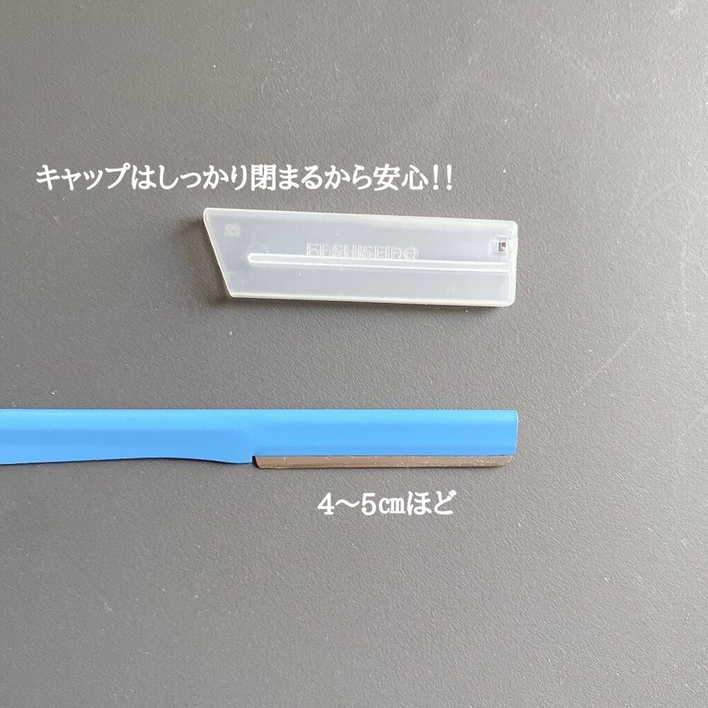 日本製 SHISEIDO 資生堂 修眉刀 5入組  修眉 修顏 除毛刀 剃毛刀 安全 不鏽鋼刀片-細節圖3