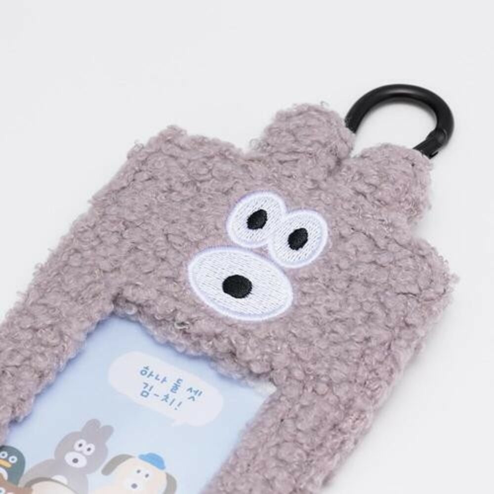 韓國Romane Brunch Brother PuppyBunny絨毛證件卡套 可當行李掛牌不撞款式 日本進口-細節圖5