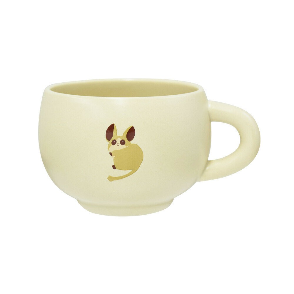 Rareni 馬克杯 咖啡杯 杯子 稀有動物 奇異鳥 食蟻獸 袋熊 嬰猴 沙狐 鯨頭鸛-規格圖9