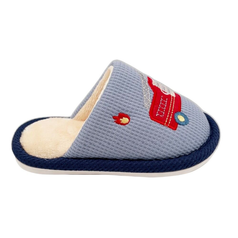 交通車兒童保暖拖鞋-細節圖2