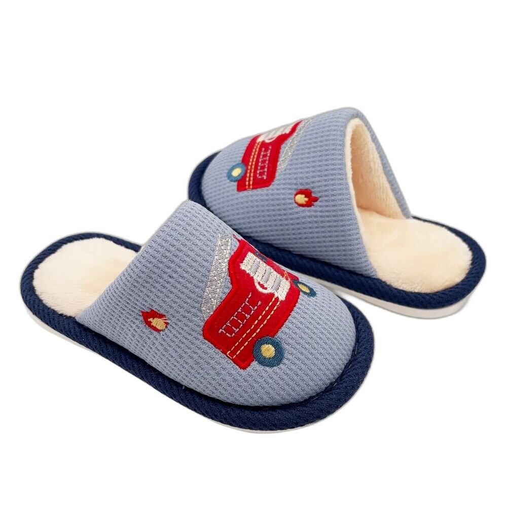 交通車兒童保暖拖鞋-細節圖5