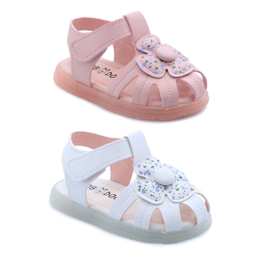 女童小花花電燈涼鞋-細節圖5