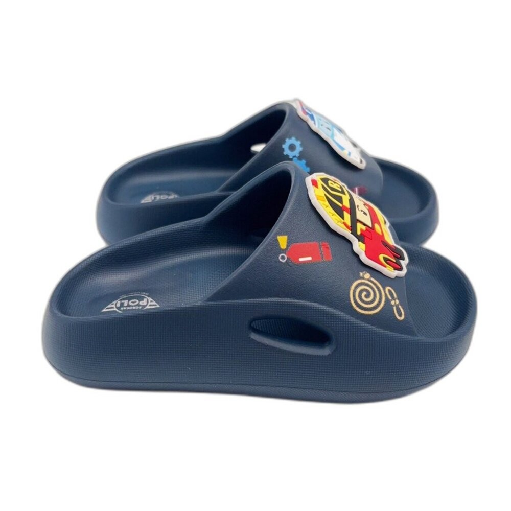 台灣製波力救援小隊拖鞋-細節圖2