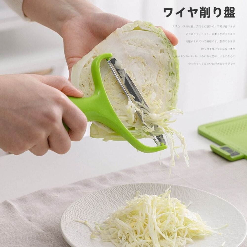 日本主婦推薦 下村 高麗菜刨絲刀 寬版刨刀 蔬菜刨刀 切菜神器 廚房工具推薦 不鏽鋼切絲刀 日本進口-細節圖4