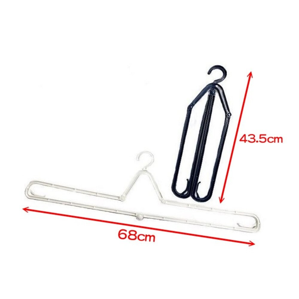 日本製 攜帶式 摺疊收納 浴巾衣架 大衣架 不佔空間 家用衣架 毛巾衣架 熱銷款 顏色隨機-細節圖4