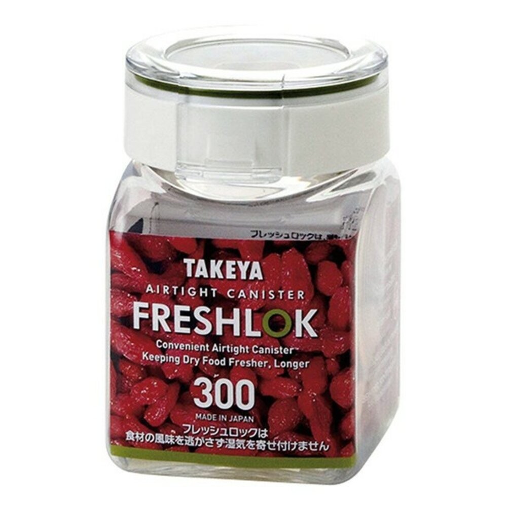 日本製透明密封收納儲存罐 1.1L/500L TAKEYA 儲物罐 密封罐 收納罐 角型-規格圖9