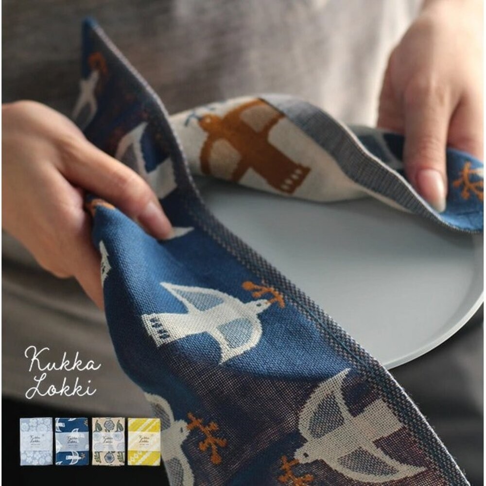 日本主婦推薦 三層家事布 Kukka Lokki 抗菌防臭 雙面擦拭布 北歐風吸水抹布 廚房餐巾 桌墊 日本進口-細節圖4