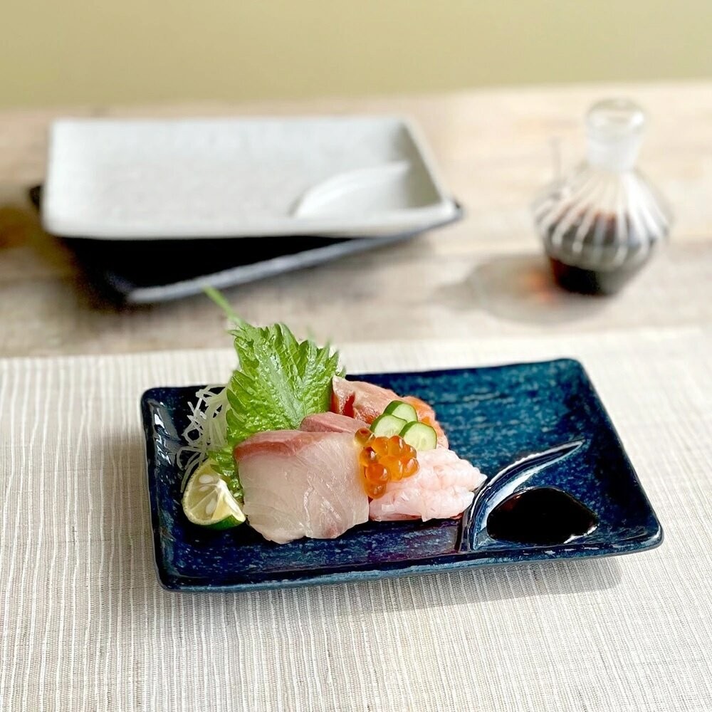 日本製 陶瓷長方盤 美濃燒 刺身盤 日式餐盤 陶瓷盤 壽司盤 擺盤 生魚片盤 小菜盤 簡約餐具-細節圖2