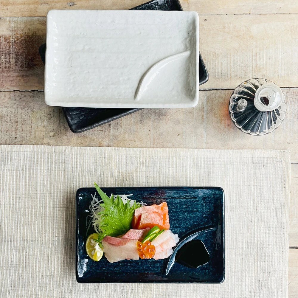 日本製 陶瓷長方盤 美濃燒 刺身盤 日式餐盤 陶瓷盤 壽司盤 擺盤 生魚片盤 小菜盤 簡約餐具-細節圖3