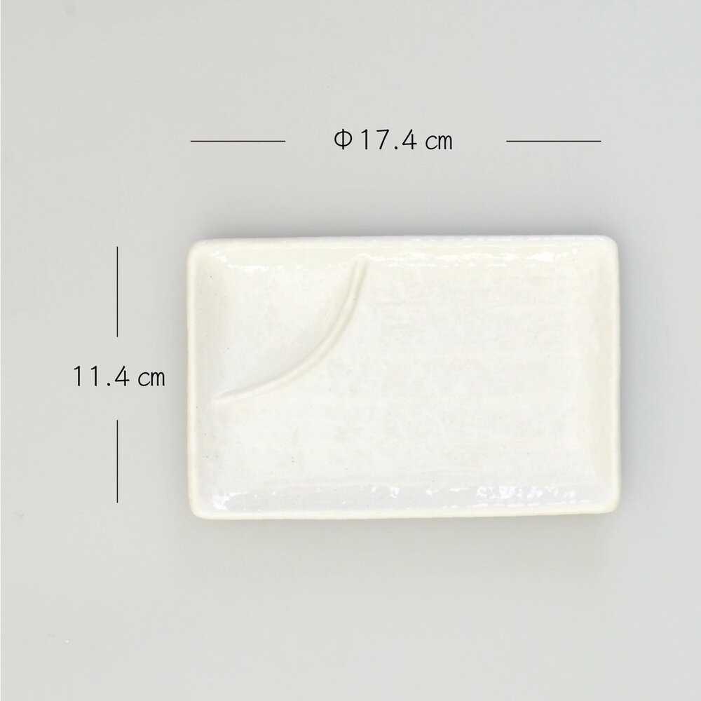 日本製 陶瓷長方盤 美濃燒 刺身盤 日式餐盤 陶瓷盤 壽司盤 擺盤 生魚片盤 小菜盤 簡約餐具-細節圖4