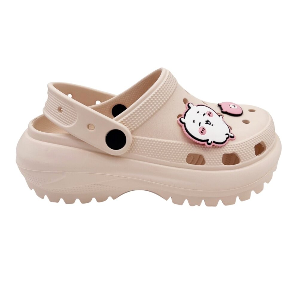 超可愛大童吉伊卡哇厚底洞洞鞋-細節圖3