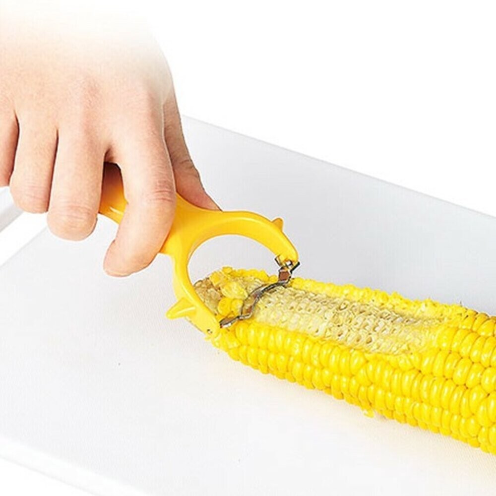 日本下村 玉米粒去除神器 玉米切割器 切丁器 玉米削皮器 玉米取粒 玉米罐頭 切玉米 玉米刀 玉米粒 日本進口-細節圖2