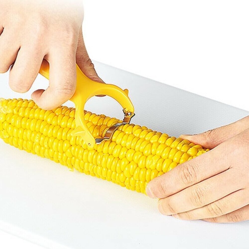 日本下村 玉米粒去除神器 玉米切割器 切丁器 玉米削皮器 玉米取粒 玉米罐頭 切玉米 玉米刀 玉米粒 日本進口-細節圖3