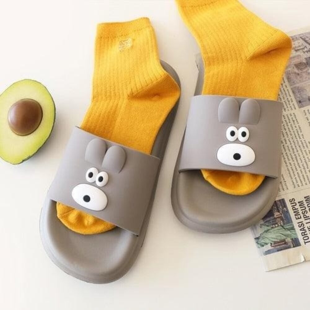 韓國 Romane 貓咪 熊熊 室外拖鞋 踩屎感拖鞋 厚底拖鞋 室內拖鞋 拖鞋 eva拖鞋 軟底拖鞋 日本進口-細節圖6