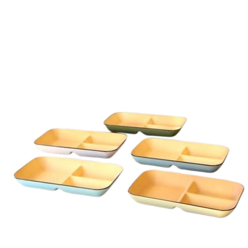 日本製 彩色樹脂分隔盤 輕量餐盤 樹脂 分隔盤 盤子 耐摔 露營盤 木質盤 分菜盤 211餐盤-細節圖4