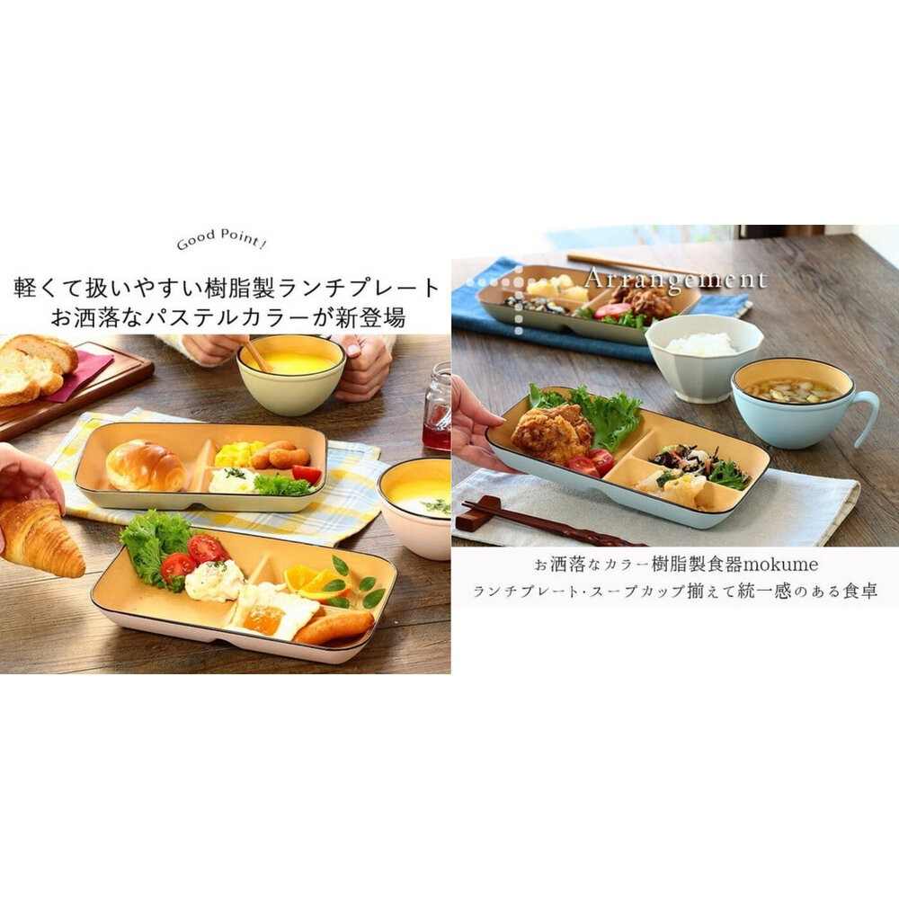 日本製 彩色樹脂分隔盤 輕量餐盤 樹脂 分隔盤 盤子 耐摔 露營盤 木質盤 分菜盤 211餐盤-細節圖10