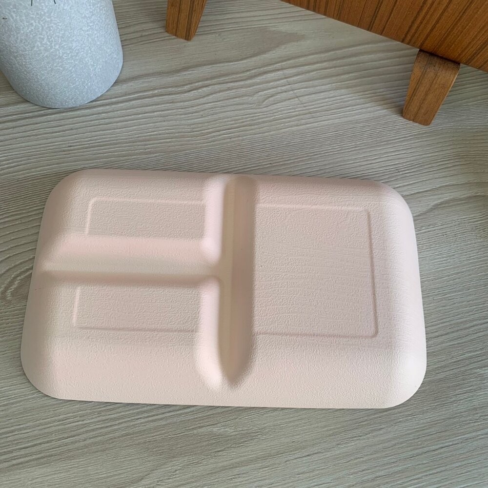 日本製 彩色樹脂分隔盤 輕量餐盤 樹脂 分隔盤 盤子 耐摔 露營盤 木質盤 分菜盤 211餐盤-規格圖10