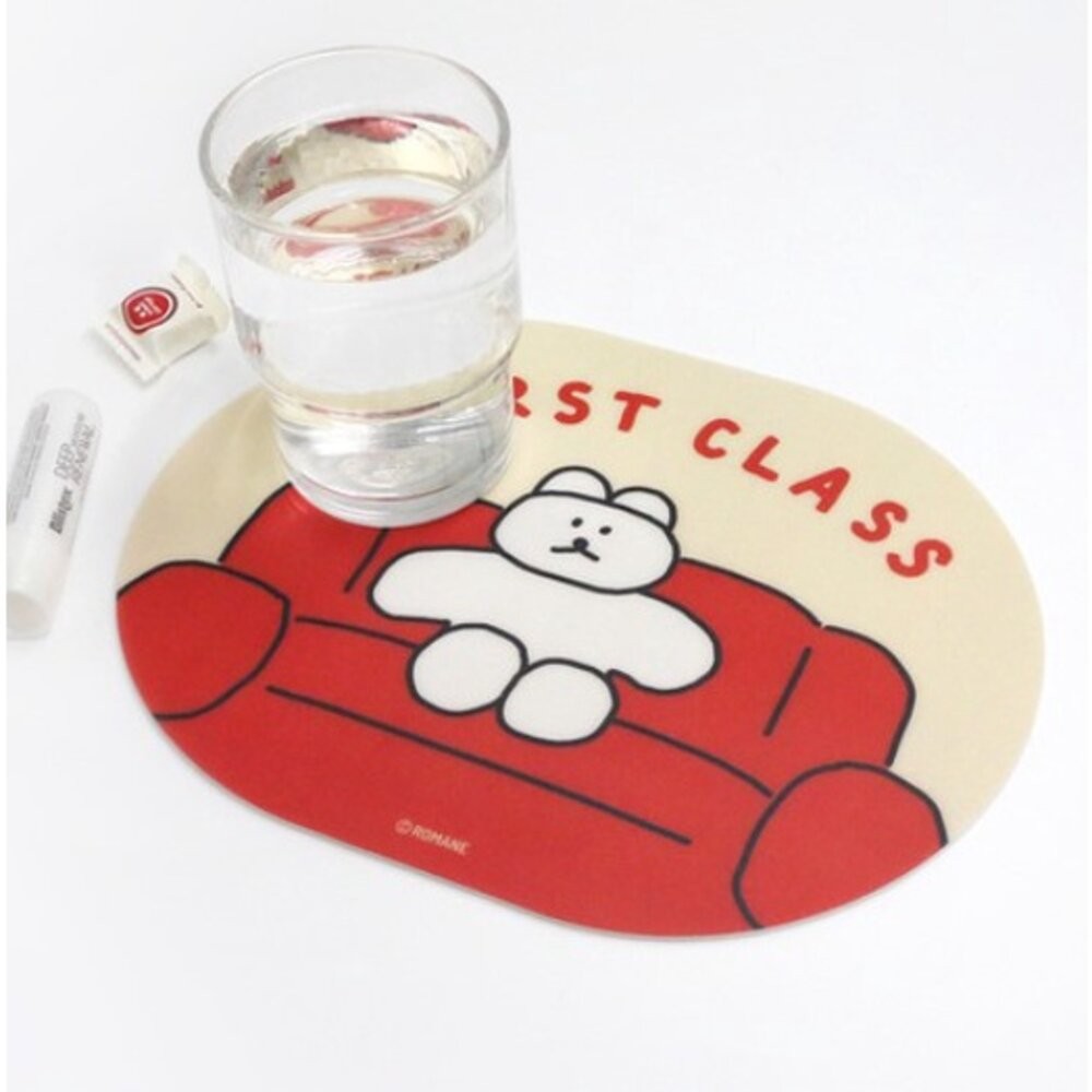 Romane 韓國文創 PVC墊 滑鼠墊 防水墊 隔熱墊 3C 電腦 筆電 滑鼠 辦公用品 辦公桌墊 日本進口-細節圖4