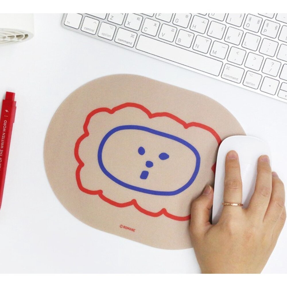 Romane 韓國文創 PVC墊 滑鼠墊 防水墊 隔熱墊 3C 電腦 筆電 滑鼠 辦公用品 辦公桌墊 日本進口-細節圖6