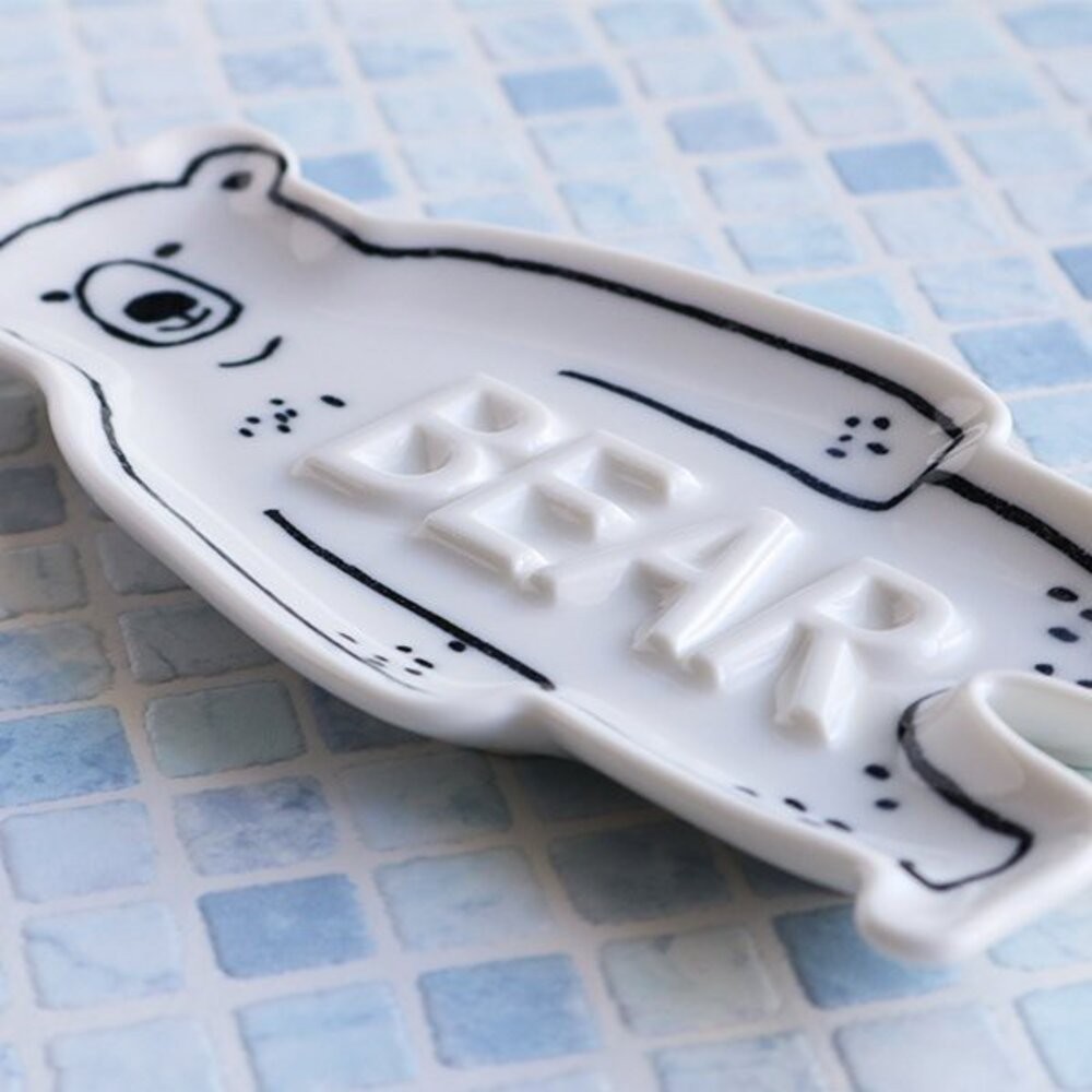 日本製肥皂架 北極熊 熊貓 陶瓷浴室廁所瀝水架 無痕免打孔肥皂盒 香皂盒 肥皂置物架-細節圖6