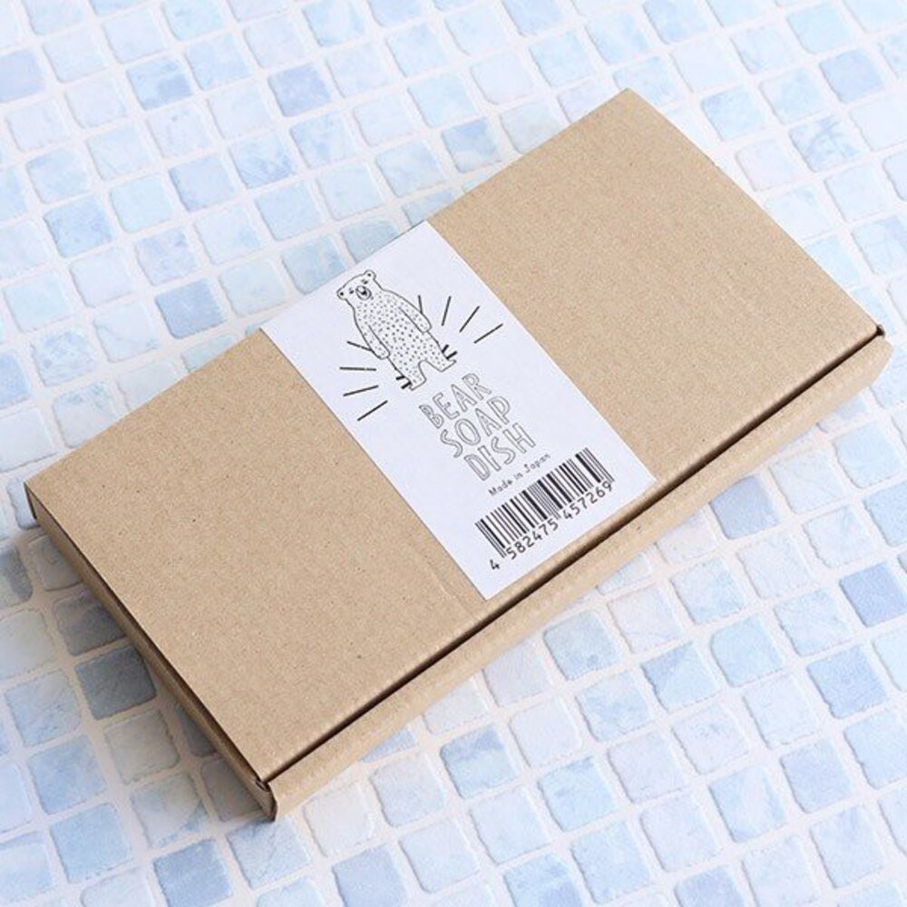 日本製肥皂架 北極熊 熊貓 陶瓷浴室廁所瀝水架 無痕免打孔肥皂盒 香皂盒 肥皂置物架-細節圖8