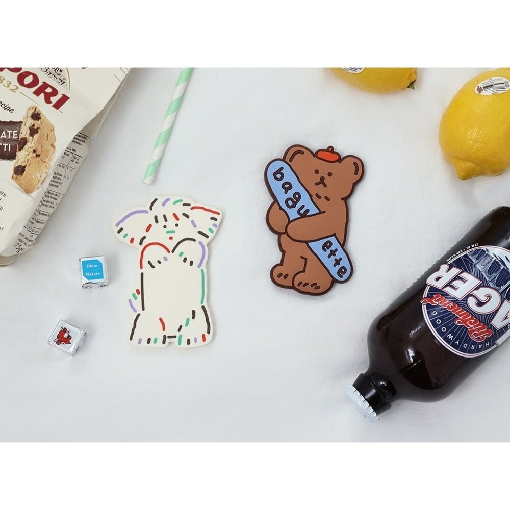 韓國代購 Romane韓國文創磁鐵開瓶器 多拿熊 多拿貓 馬爾濟斯 衝浪小熊 開罐器 開瓶器 開瓶 開罐 日本進口-細節圖3