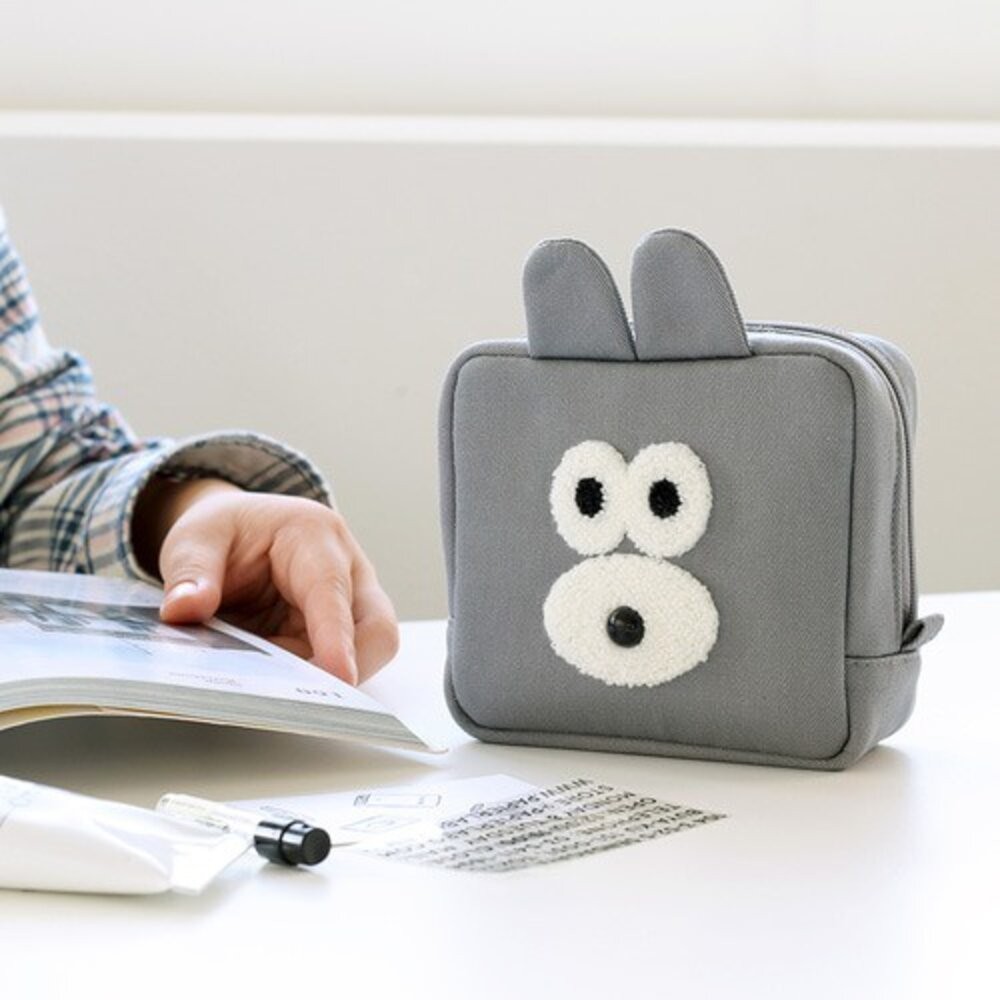 韓國 文創 Romane 收納包 小包包 手拿包 化妝包 韓國包包 隨身小包 收納小包 可愛包包 包包 日本進口-細節圖2