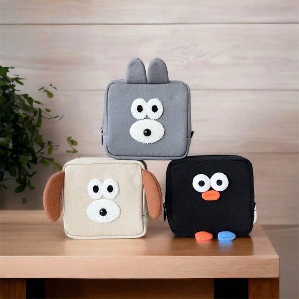 韓國 文創 Romane 收納包 小包包 手拿包 化妝包 韓國包包 隨身小包 收納小包 可愛包包 包包 日本進口-細節圖4