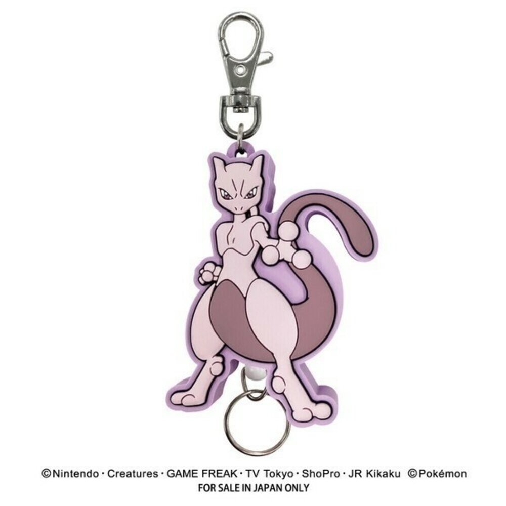 日本 寶可夢 吊飾 鑰匙圈 Pokémon 伸縮吊飾 | 卡片夾 皮卡丘 超夢 伊布 耿鬼 證件扣 金屬扣 日本進口-規格圖9