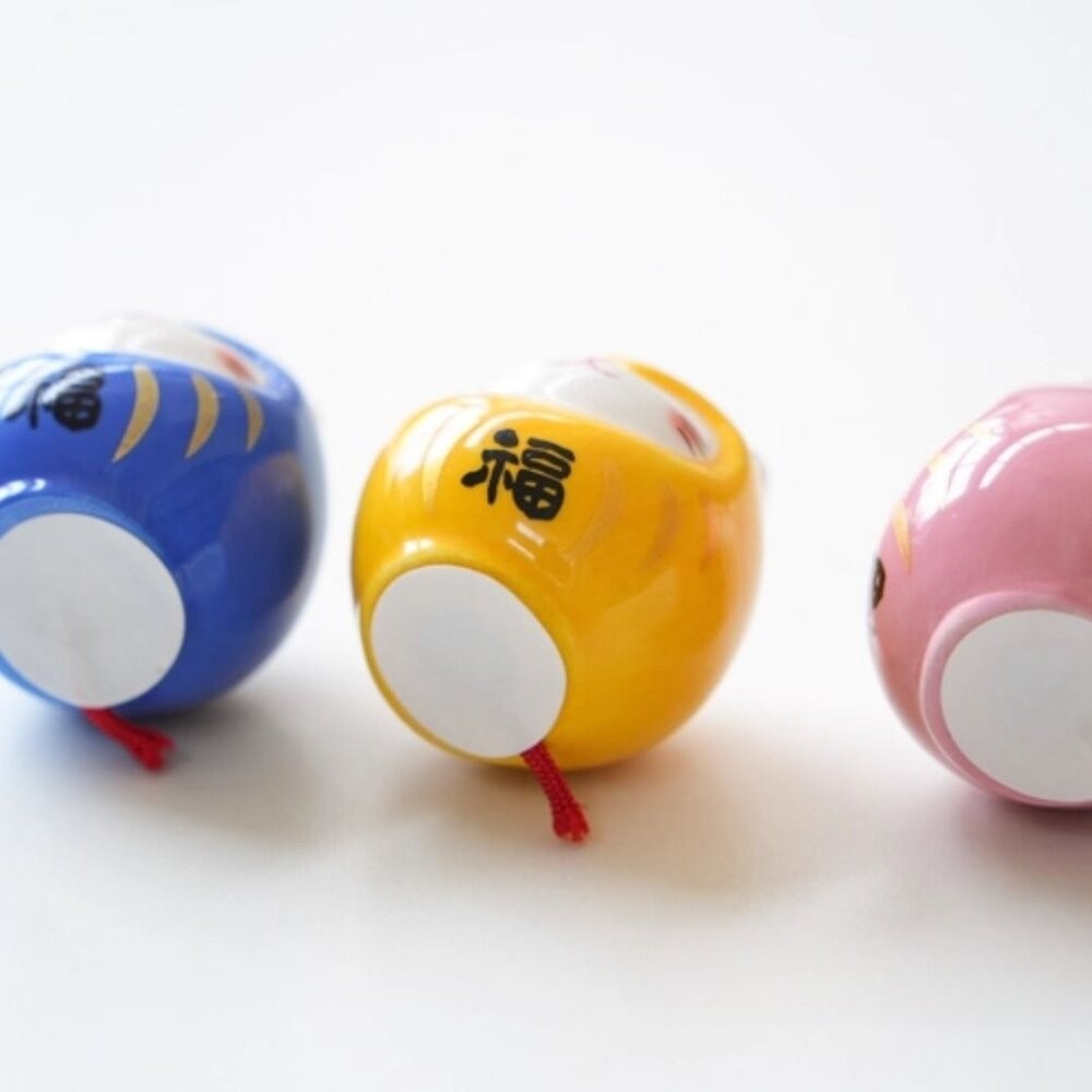 日本 藥師窯 達摩造型招財貓 附大吉籤詩 擺設擺件 開運 好運 招財 居家 辦公裝飾 新年擺飾 日本進口-細節圖6