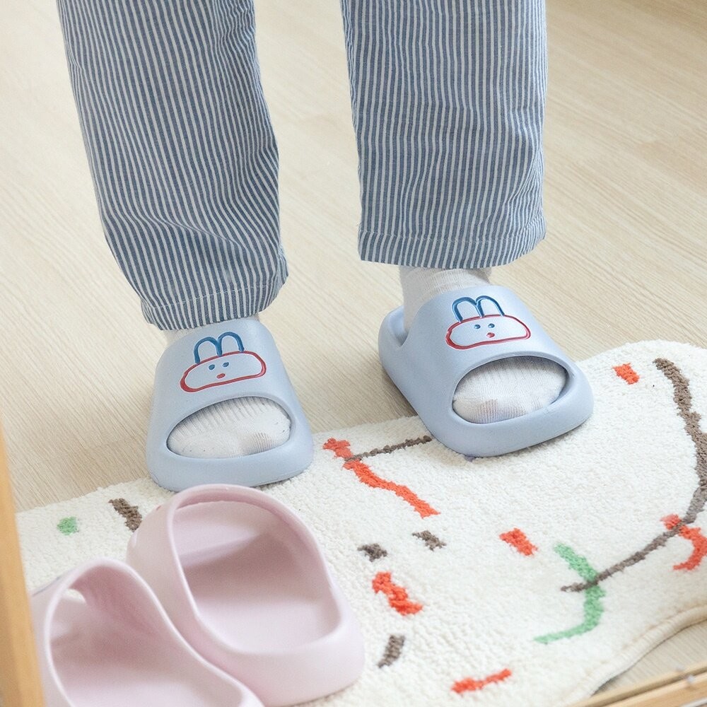 韓國文創 Romane Bunny 室外拖鞋 踩屎感拖鞋 厚底拖鞋 室內拖鞋 拖鞋 eva拖鞋 軟底拖鞋 日本進口-細節圖3