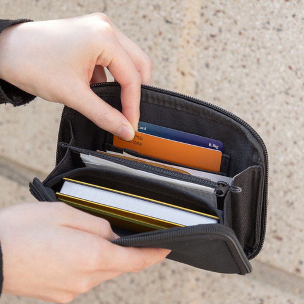 韓國代購 Romane早午餐兄弟多夾層護照包 貓咪 狗狗 Pompom｜護照包 護照套 護照夾 護照錢包 日本進口-細節圖5