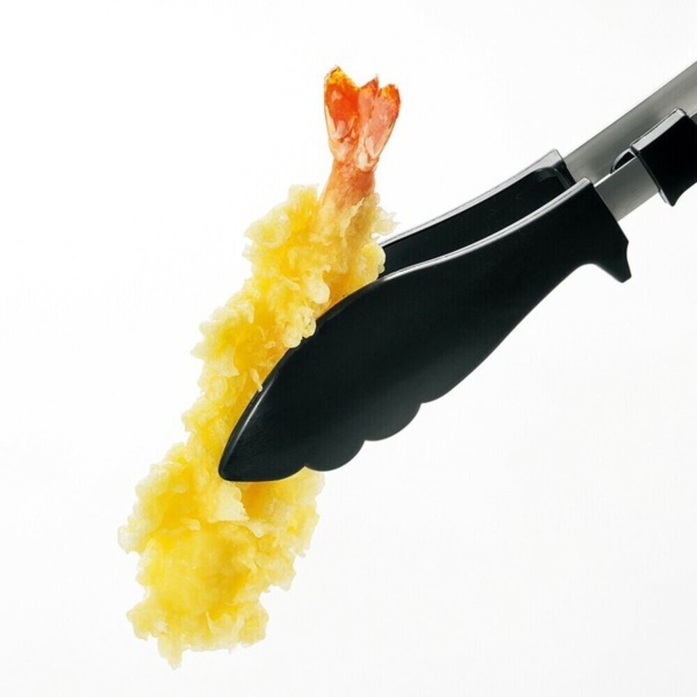 日本製 廚房必備小物 不鏽鋼 耐熱料理夾 下村工業 食物夾 炸物夾 多用途料理夾 烤肉夾 可站立 日本進口-細節圖3