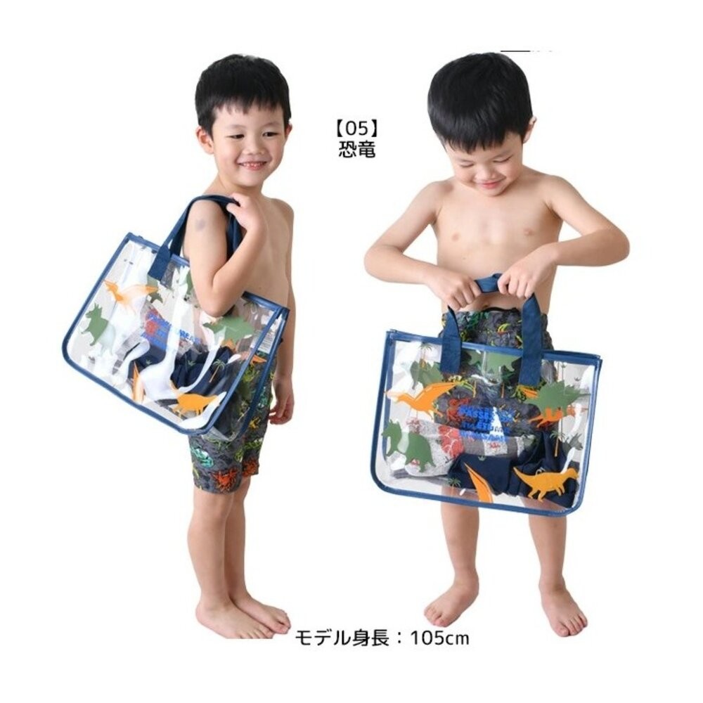 日本 透明防水包 游泳海灘包 泳池包 兒童包包 游泳包 玩水包 jou jou lier 夏天包包 日本進口-細節圖4