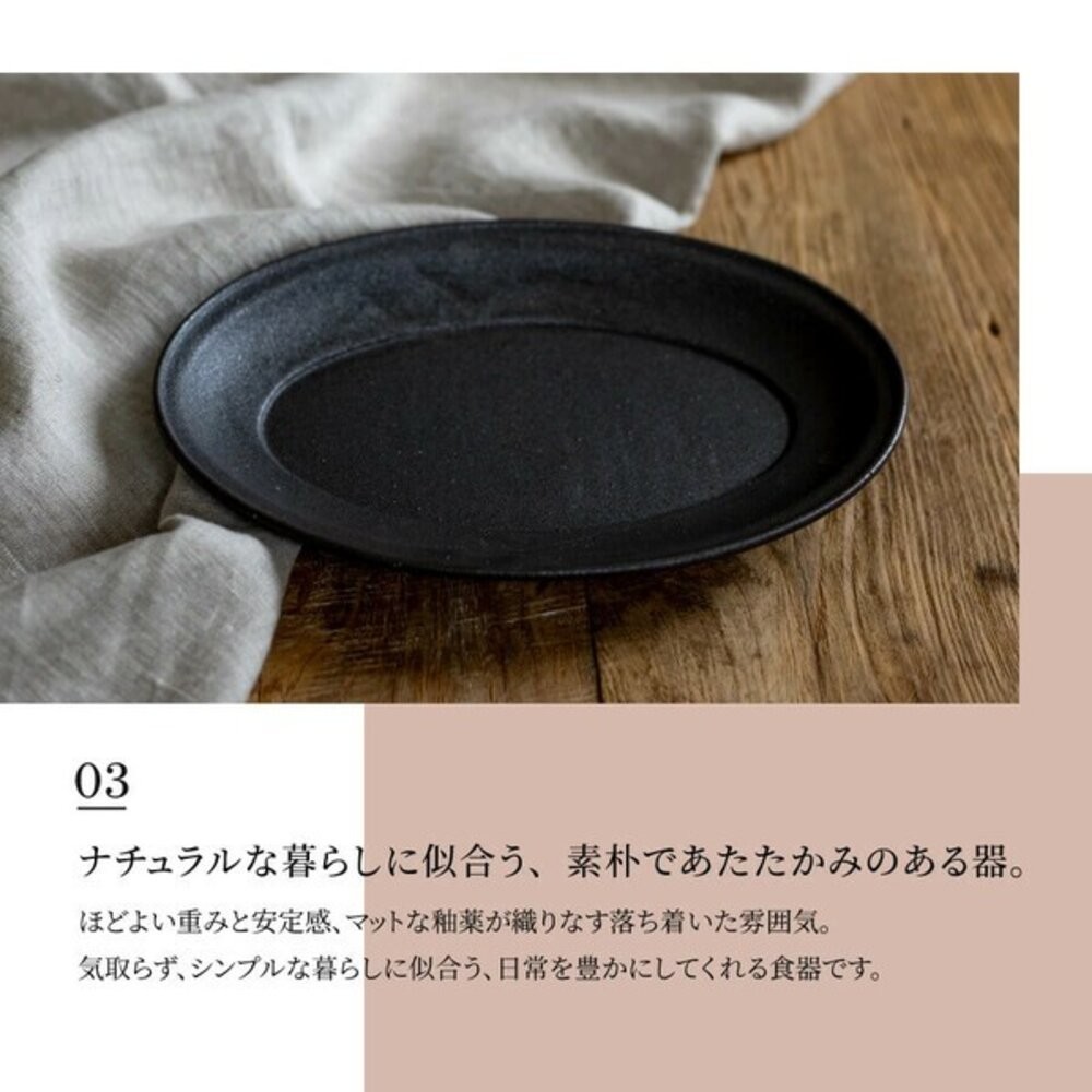 日本製 義式餐廳擺盤 Largo 高級釉色橢圓盤 陶瓷餐盤 橢圓盤 義大利麵盤 牛排盤子 咖哩盤 深盤 日本進口-細節圖6