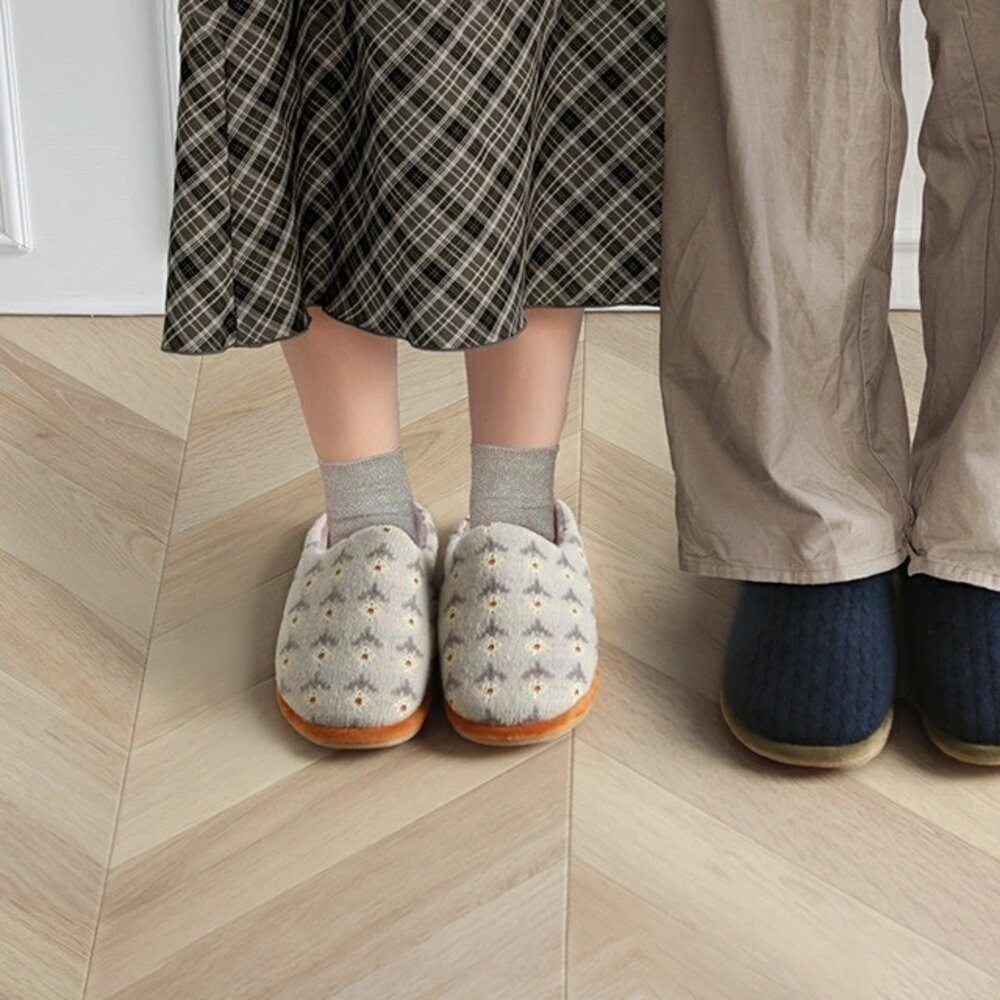 日本 Tehtava+ 保暖室內拖鞋 記憶海綿鞋墊 厚底拖鞋 保暖室內鞋 居家拖鞋 冬天拖鞋 針織拖鞋 日本進口-細節圖2