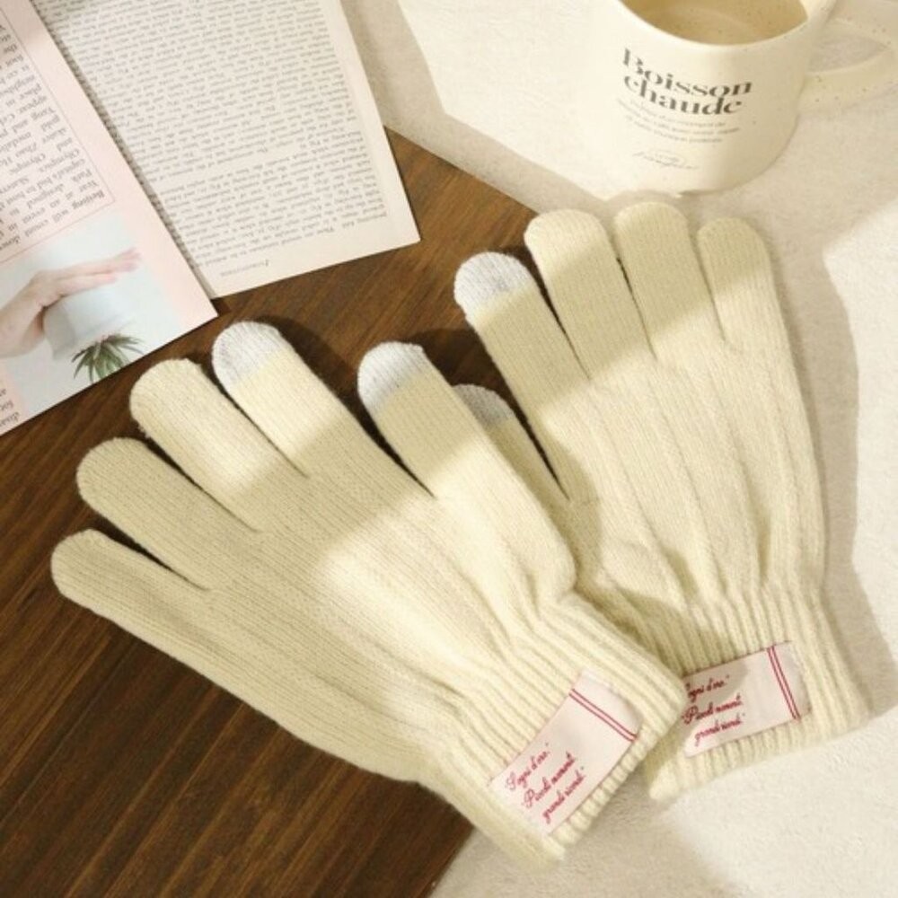 可划手機 刷毛保暖手套 男女通用 滑雪手套 防寒手套 針織手套 觸控手套 保暖手套 冬天必備 日本進口-細節圖4