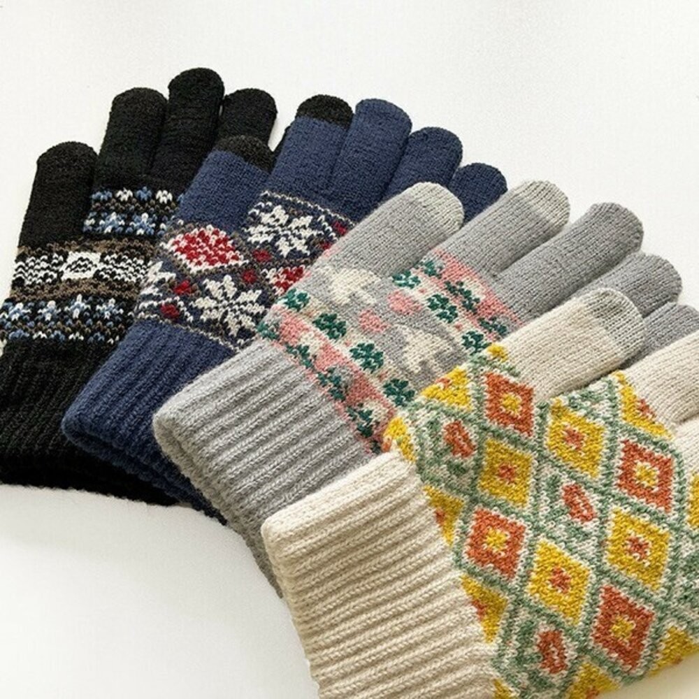 可划手機 刷毛保暖手套 男女通用 滑雪手套 防寒手套 針織手套 觸控手套 保暖手套 冬天必備 日本進口-細節圖8