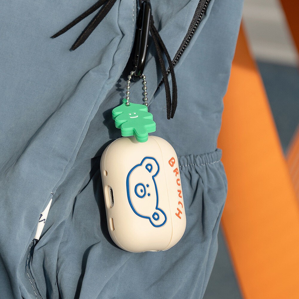 韓國文創Romane早午餐兄弟 AirPods Pro2矽膠保護套 耳機保護套 耳機殼 耳機保護殼 小熊 日本進口-細節圖3