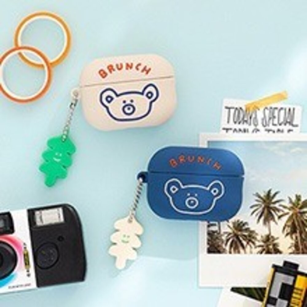 韓國文創Romane早午餐兄弟 AirPods Pro2矽膠保護套 耳機保護套 耳機殼 耳機保護殼 小熊 日本進口-細節圖5