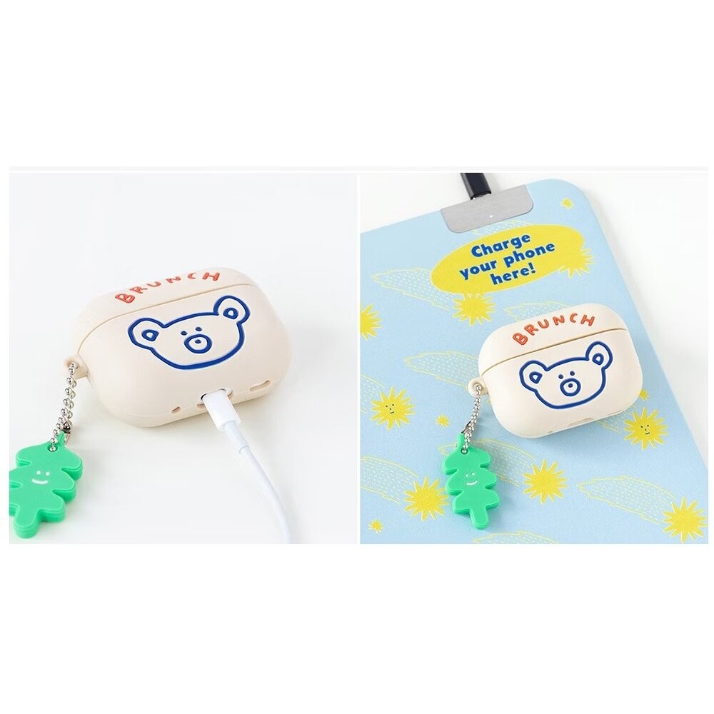 韓國文創Romane早午餐兄弟 AirPods Pro2矽膠保護套 耳機保護套 耳機殼 耳機保護殼 小熊 日本進口-細節圖8