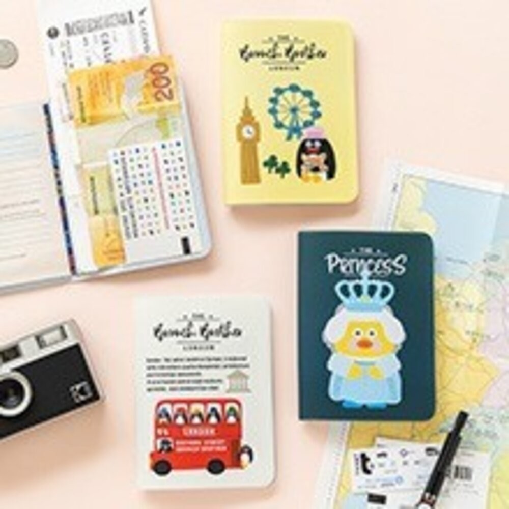 韓國文創Romane早午餐兄弟PVC折疊護照保護套 Ver.2 護照夾 護照套 護照收納 保護套 日本進口-細節圖4