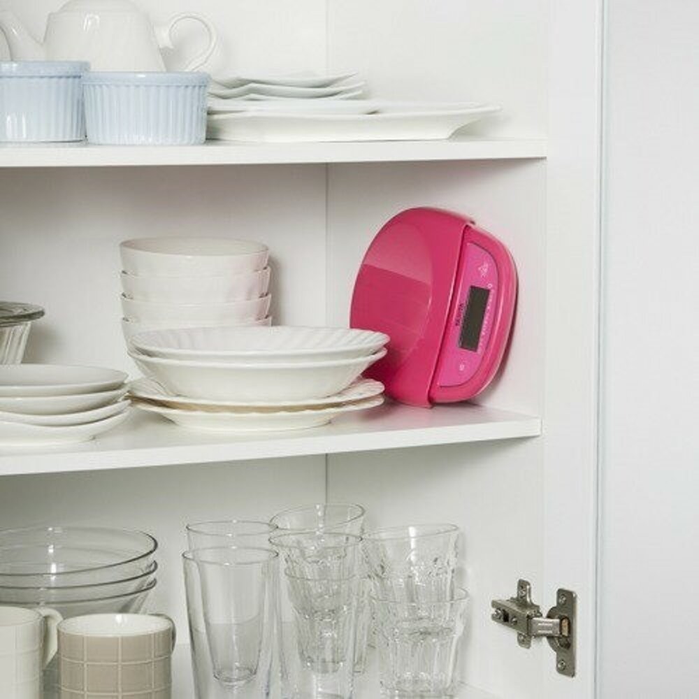 日本進口 迷你秤 TANITA料理電子秤KD313 最大計量3kg｜桃紅色 白色 磅秤 咖啡秤 料理秤 秤重器-細節圖4