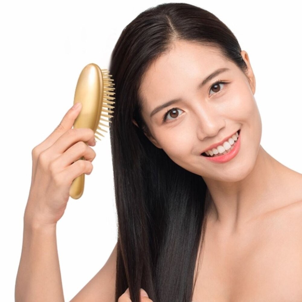 日本 IKEMOTO池本 抗靜電梳 洗髮刷 受損髮 款式齊全 亞麻油 頭皮按摩梳 山茶花 護髮梳 美髮梳  日本進口-細節圖4