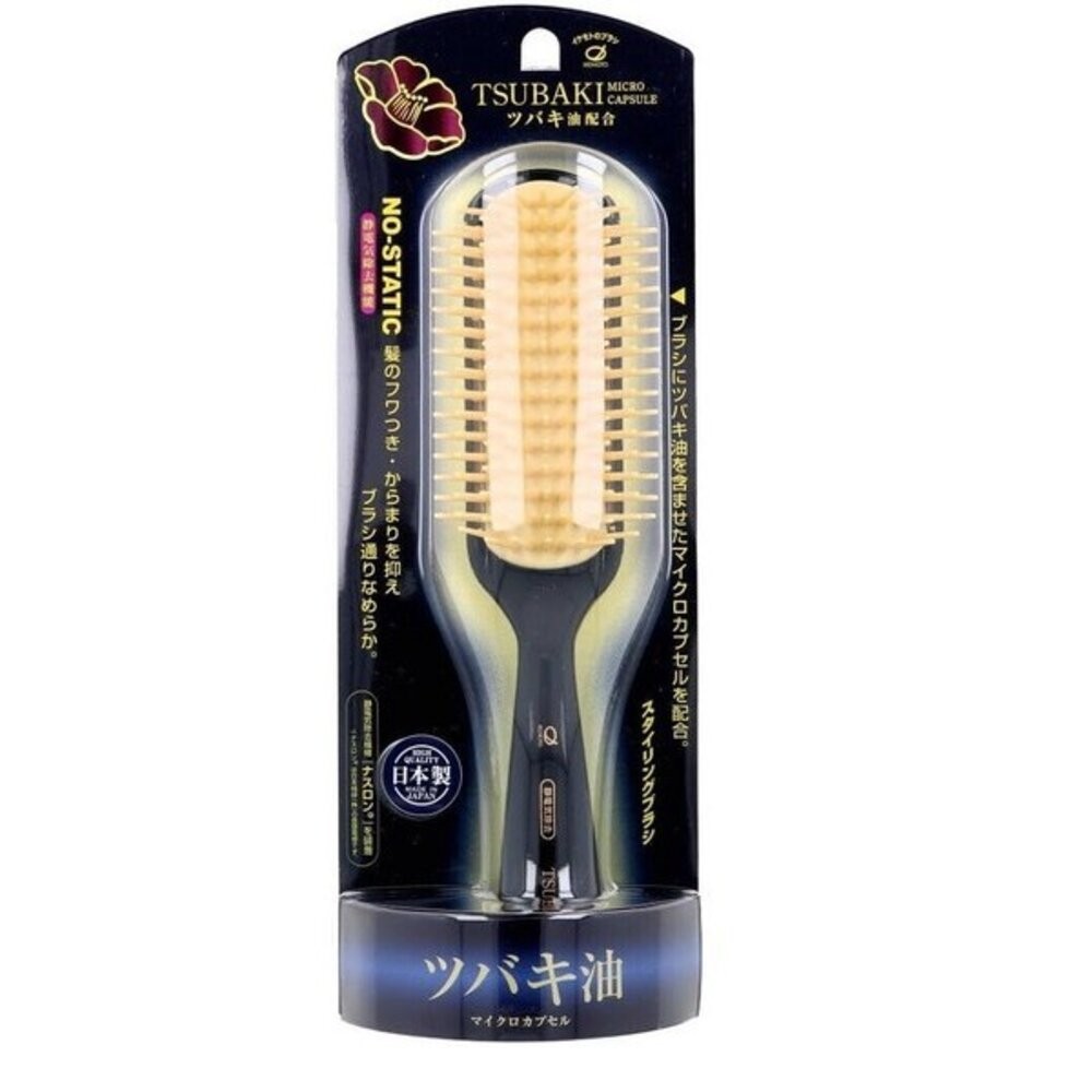 日本 IKEMOTO池本 抗靜電梳 洗髮刷 受損髮 款式齊全 亞麻油 頭皮按摩梳 山茶花 護髮梳 美髮梳  日本進口-細節圖8